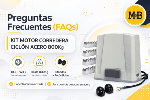 Kit Motor Corredera CICLÓN ACERO 800Kg