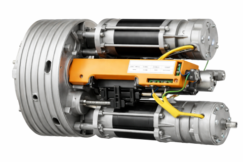 Bimotor Puertas Enrollables Hércules 420Kg Eje 76 polea 240