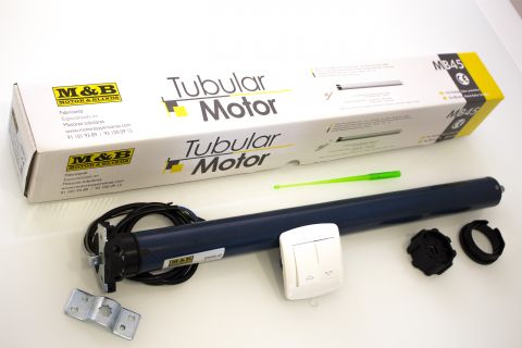 Motor Persiana Cableado 40Nm/80Kg + Pulsador 