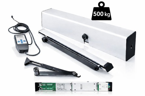 Kit Motor Batiente Peatonal BAT-COM 500Kg