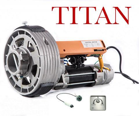Kit llave motor puerta enrollable Titan 170Kg