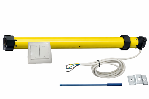 Motor Persiana Cableado 45mm 20Nm/40Kg + Pulsador 