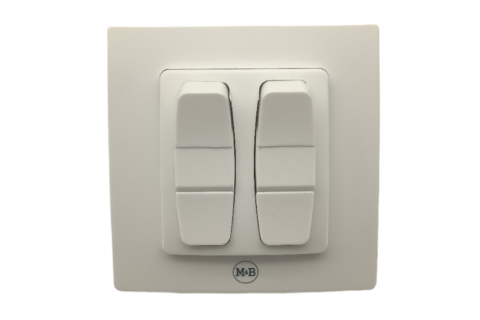 Pulsador empotrable cableado ECO 2CH