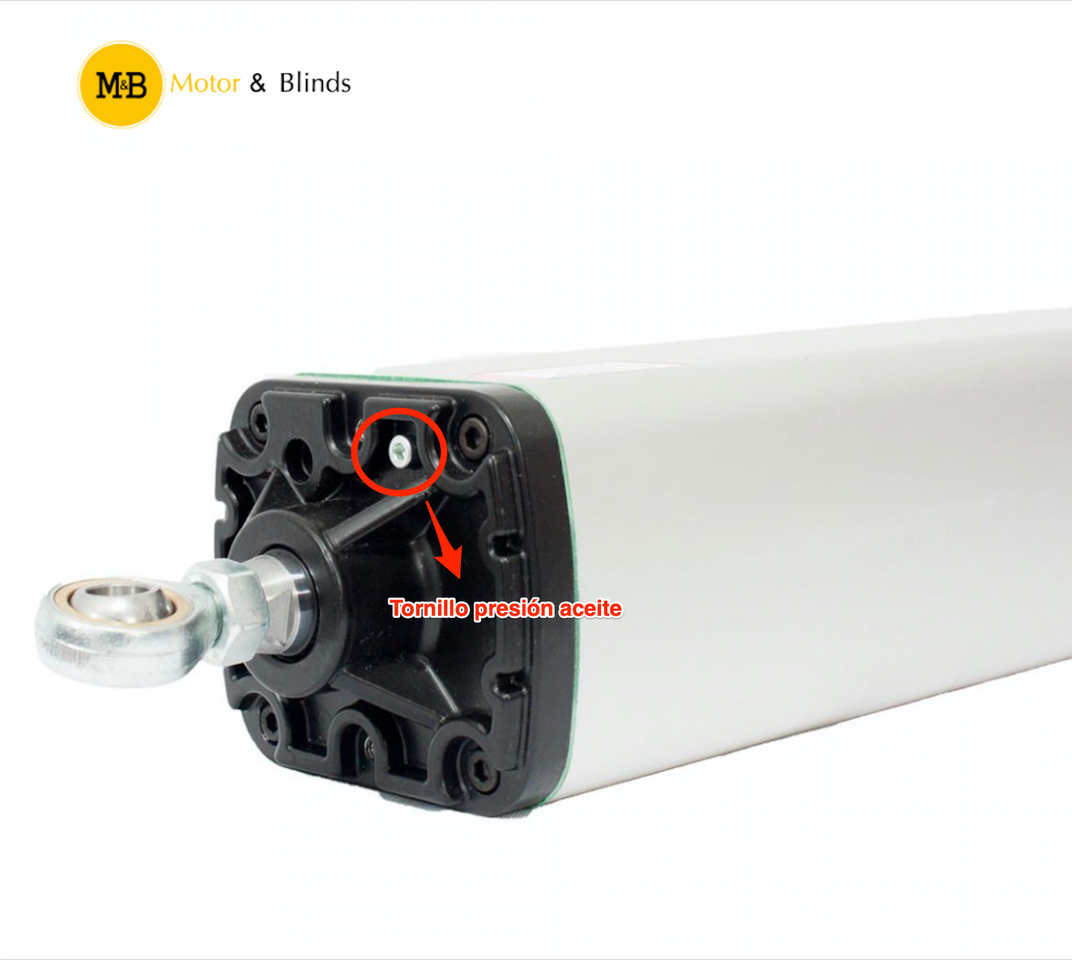 Tornillo presión aceite motor brazo hidráulico puerta batiente