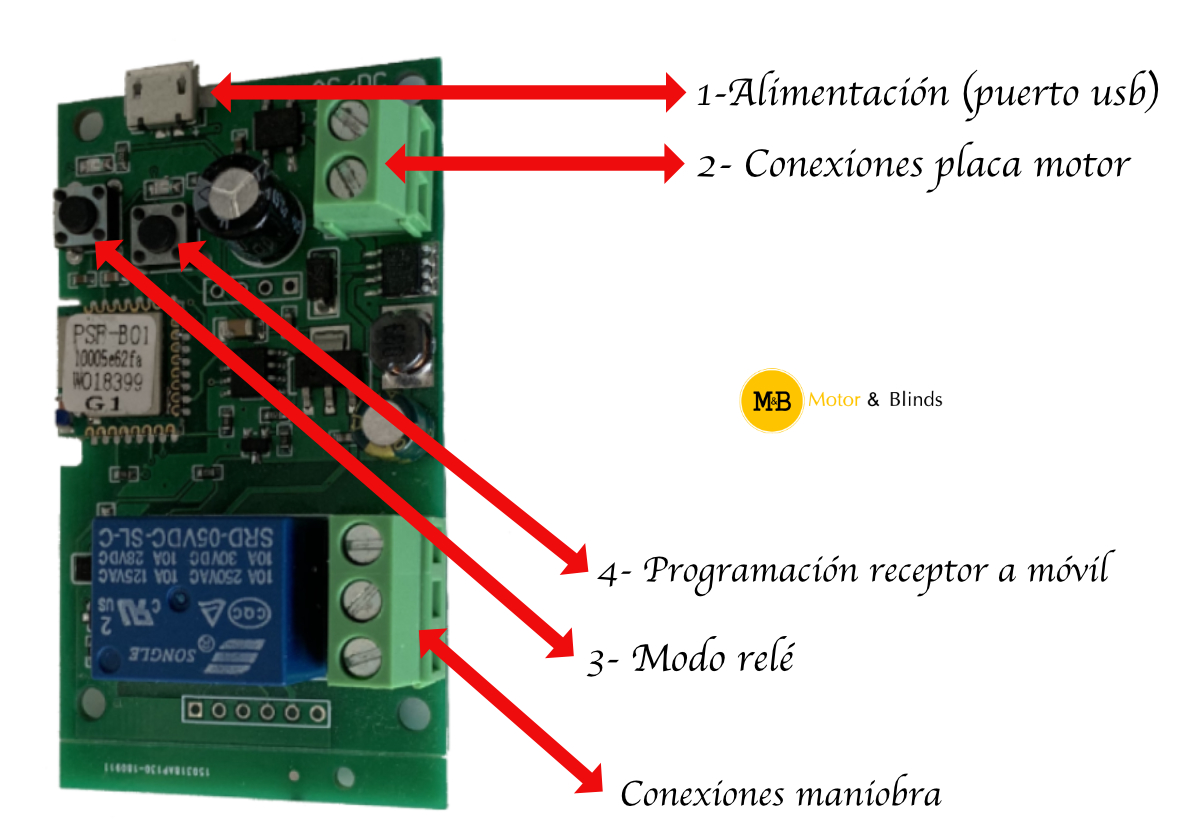 Programación receptor Wifi puertas correderas